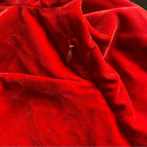 NWT & Other Stories Red Velvet A-Line Open Back Mini Party Dress size 2 - Picture 9 of 9